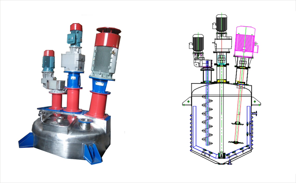 Trishaft Mixer